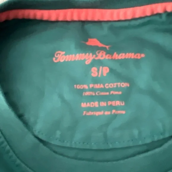 Tommy Bahama Men’s Green Long Sleeve Tee size Small - Picture 4 of 4